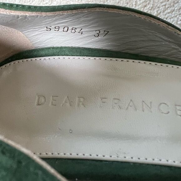 Dear Frances Green Color Block Pumps Size 37 - Picture 5 of 7